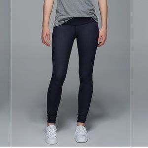 Lululemon Wunder Under Pants Lyon Naval Blue